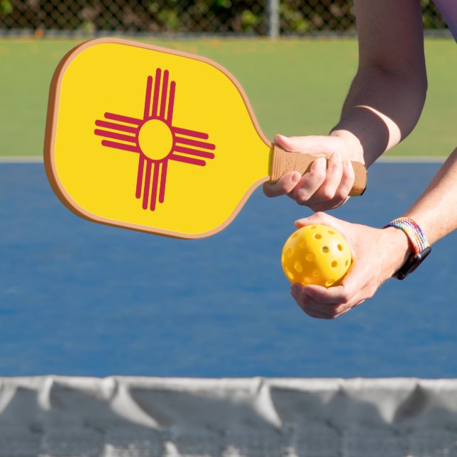 New Mexico Flag Pickleball Paddle (Insitu)