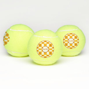 New Mexico Flag Red Zia Yellow Tennis Balls