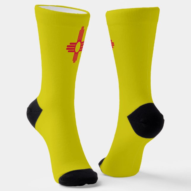 New Mexico flag Socks (Angled)