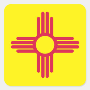 New Mexico flag Square Sticker
