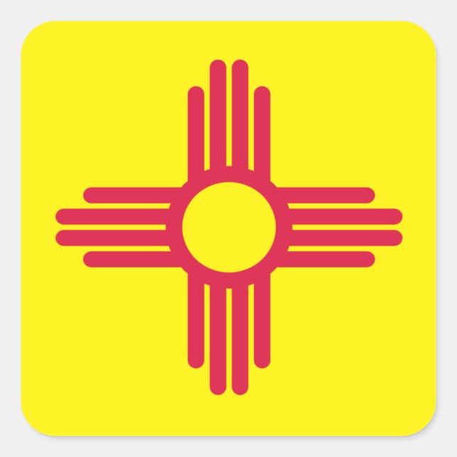New Mexico flag Square Sticker (Front)