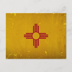New Mexico Flag VINTAGE.png Postcard