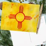 New Mexico Flag Watercolor Art Postcard<br><div class="desc">Check out this super colourful New Mexico flag. And be sure to check my shop for more products and designs. You can always add your own text. Let me know if you'd like something custom made. If you buy it, thank you! Be sure to share a pic on Instagram of...</div>