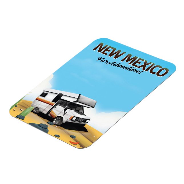 New Mexico "For Adventure" Travel poster Magnet (Left Side)