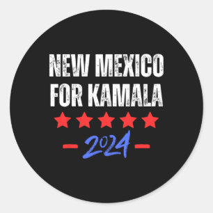 New Mexico For Kamala 2024 Dnc Kamala Harris Suprt Classic Round Sticker