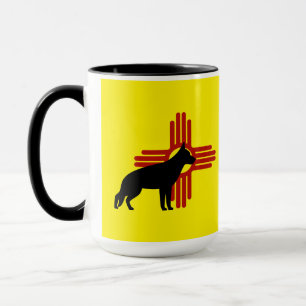 New Mexico German Shepherd GSD Dog Zia Symbol Mug
