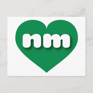 New Mexico green heart - I love nm Postcard