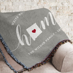 New Mexico Home State Personalized Throw Blanket