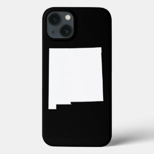 New Mexico in White and Black iPhone 13 Case
