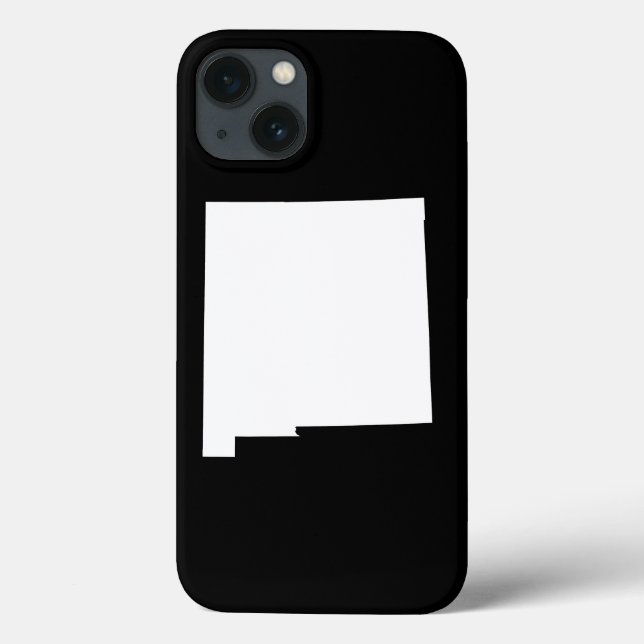 New Mexico in White and Black Case-Mate iPhone Case (Back)