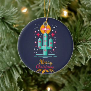 🔴new MEXICO INSPIRED FLAG  CERAMIC ORNAMENT