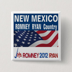 NEW MEXICO is Romney Ryan Country Button
