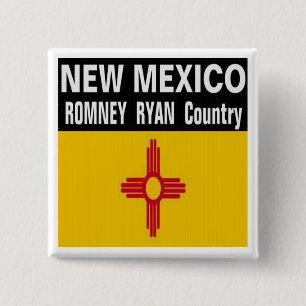 NEW MEXICO is Romney Ryan Country Button