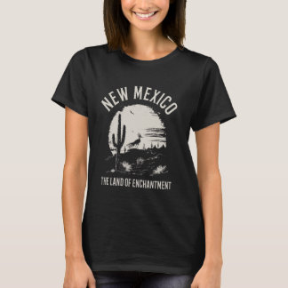 New Mexico Land Of Enchantment Roadrunner Desert V T-Shirt