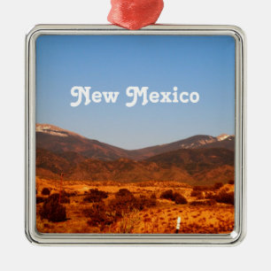New Mexico Landscape Metal Ornament