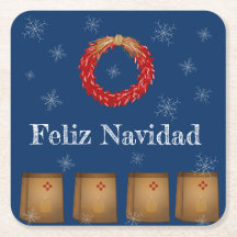 New Mexico Luminarias Farolitos Zia Red Chile