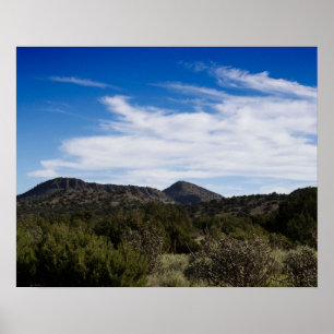 New Mexico Mountain Landscape Colour 16x20 Poster
