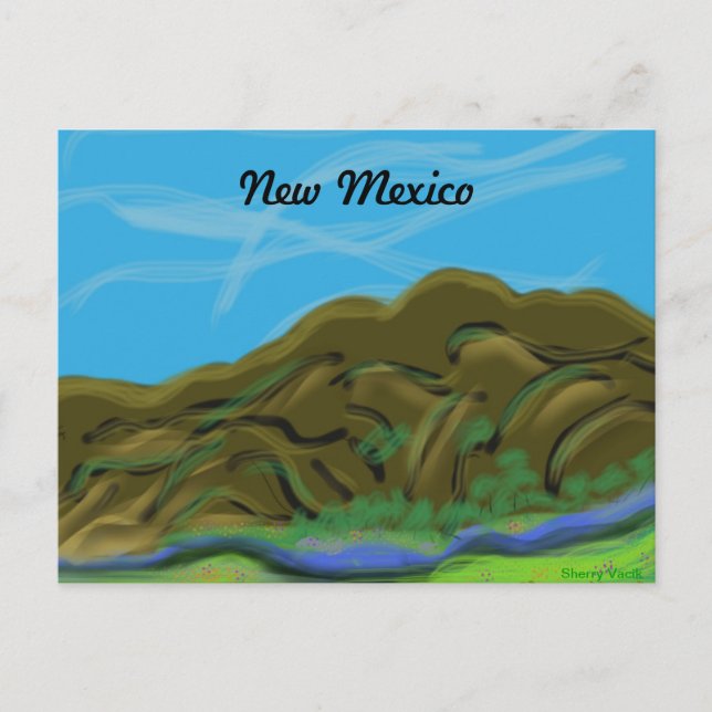 New Mexico Mountains Postcard (Front)