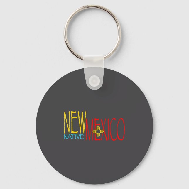 New Mexico Native  Keychain (Front)