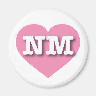New Mexico Pink Heart - I love NM Magnet