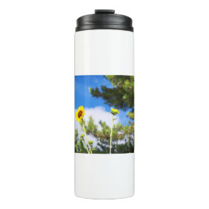 New Mexico Prairie Sunflower Thermal Tumbler