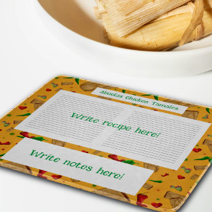 New Mexico Red & Green chile Tamales Zia Nopales Cutting Board