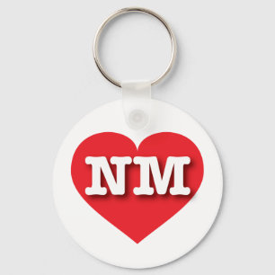 New Mexico Red Heart - Big Love Keychain