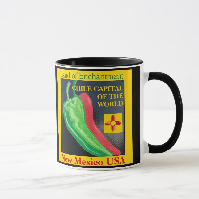 New Mexico Red or Green Chile Coffee Cup Mug (Right)