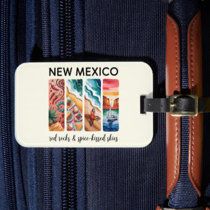 New Mexico - Red Rocks & Spiced-Kiss Skies Luggage Tag