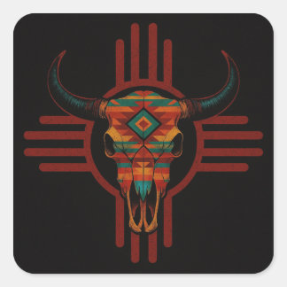New Mexico Red Square Sticker