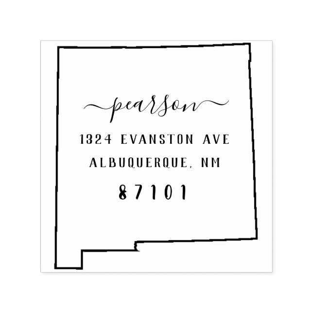 New Mexico Return Address Stamp Self-Inking (Design)