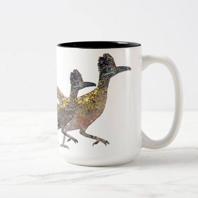 New Mexico Road Runner Two-Tone Coffee Mug (Right)