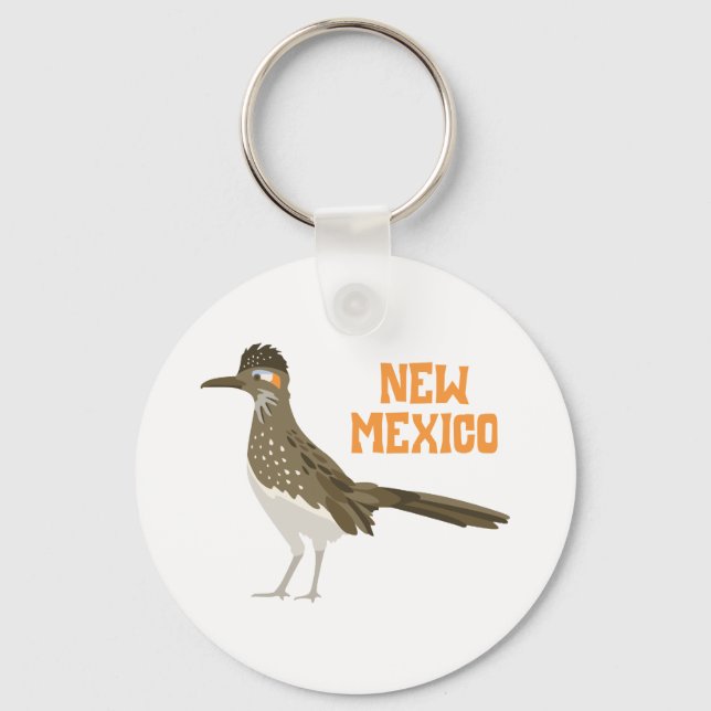 New Mexico Roadrunner Keychain (Front)