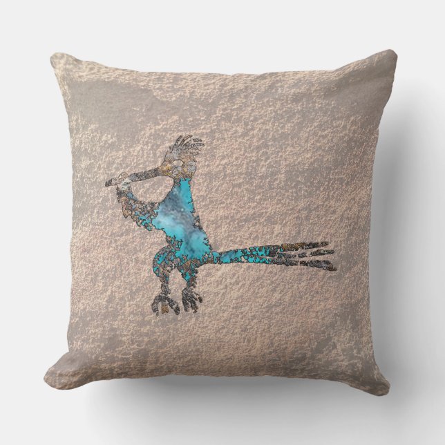 NEW MEXICO ROADRUNNER THROW PILLOW (Front)