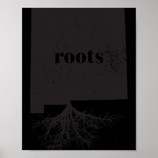 New Mexico Roots State Map Shirt Home Love Pride G Poster (Front)