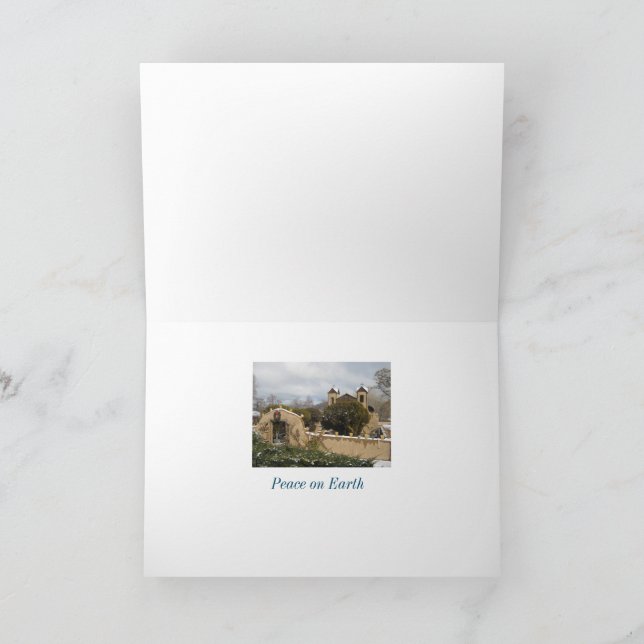 New Mexico Sanctuary of Chimayo Christmas Card (Inside)