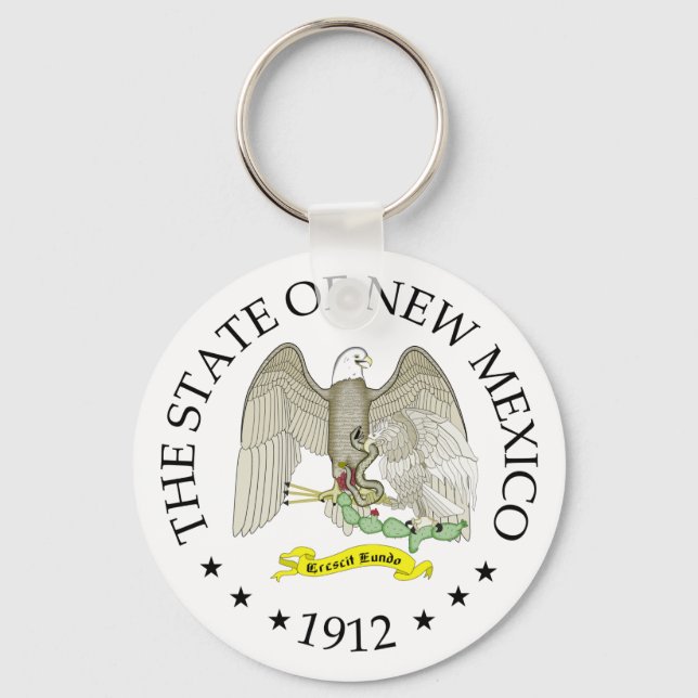 New Mexico sign Keychain (Front)