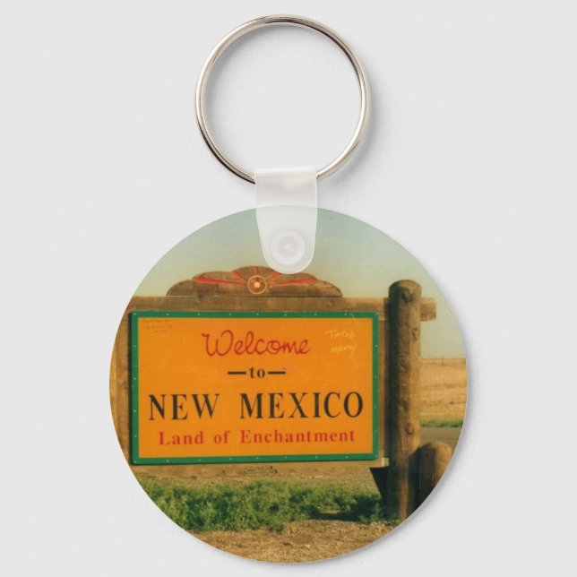 New Mexico Sign Keychain (Front)