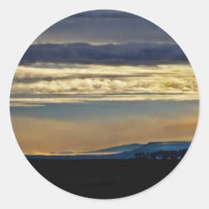 New Mexico Skyline Classic Round Sticker