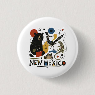 New Mexico Southwest Spirit 1 Inch Round Button