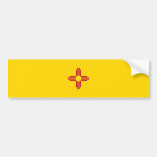 New Mexico State Flag Bumper Sticker