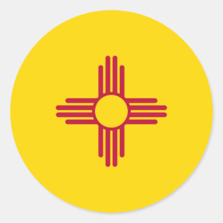 New Mexico State Flag Classic Round Sticker