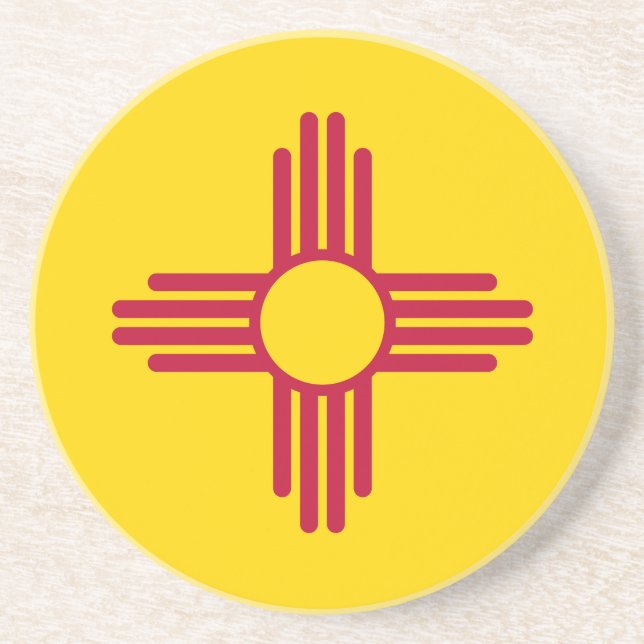 New Mexico State Flag Coaster (Front)