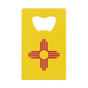 New Mexico State Flag Credit Card Bottle Opener