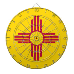 New Mexico State Flag Dartboard
