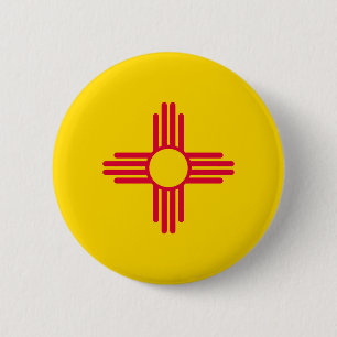 New Mexico State Flag Design 2 Inch Round Button