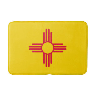 New Mexico State Flag Design Bath Mat