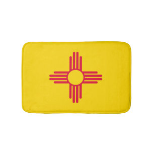 New Mexico State Flag Design Bath Mat