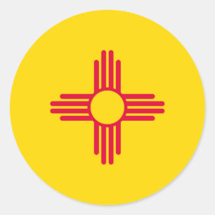 New Mexico State Flag Design Classic Round Sticker