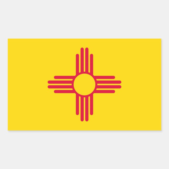 New Mexico State Flag Design Decor Sticker (Front)
